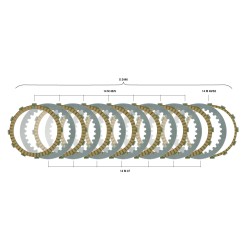 SURFLEX Dischi frizione per  BMW R 1200 RS 1200 2015-2018