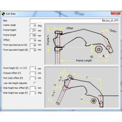 copy of SUSPACT motorcycle geometry software CHASSY TOOL per molti modelli