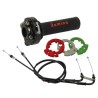 COMANDO GAS RAPIDO DOMINO A 3 GHIERE XM2 SUPERBIKE + KIT CAVI YAMAHA R7 + MANOPOLE