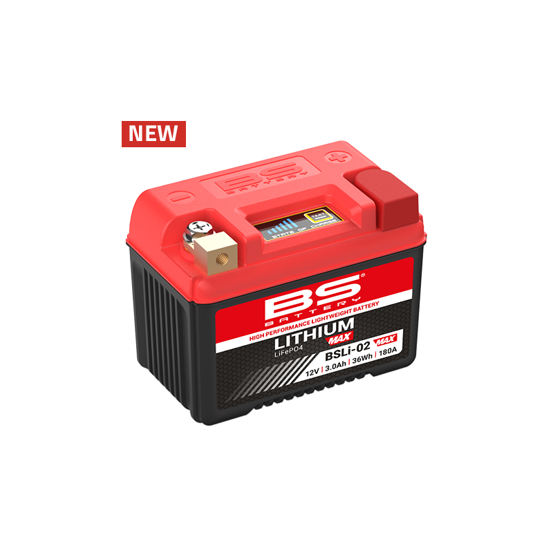 BATTERIA AL LITIO ULTRALEGGERA RACING BS BATTERY Litio LifePO4 BSLI02