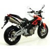 ARROW TERMINALI STREET THUNDER ALLUMINIO FONDELLO CARBONIO per APRILIA SHIVER 750 10/17 COMPLETO DI RACCORDO!