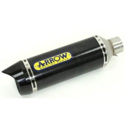 ARROW TERMINALI STREET THUNDER ALLUMINIO DARK FONDELLO DARK per APRILIA SHIVER 750 10/17 COMPLETO DI RACCORDO!