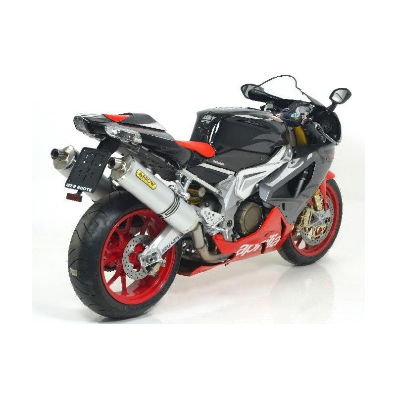 ARROW TERMINALI RACE TECH CARBONIO FONDELLO INOX per APRILIA RSV 1000 R / FACTORY 04/08 TUONO 1000 R e FACTORY 06/10