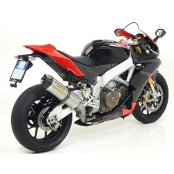 ARROW TERMINALE RACE TECH ALLUMINIO FONDELLO CARBY per APRILIA RSV4 / FACTORY 09/15 TUONO V4 R 11/15 + RACCORDO RACING