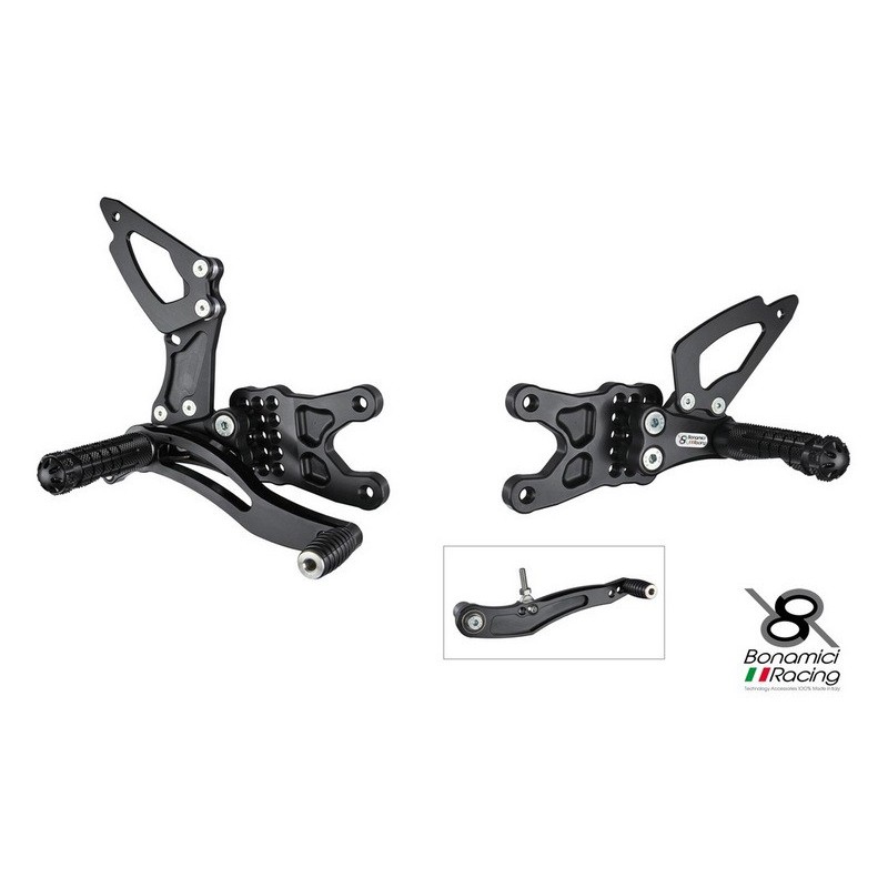 PEDANE BONAMICI RACING per SUZUKI GSX-R 600/750 04/05 STRADA E CORSA