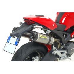 TERMINALI ARROW STREET THUNDER ALLUMINIO FONDELLO INOX per DUCATI Monster 696 ’08/14 E Monster 796 ’10/14 + RACCORDI