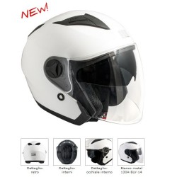 CASCO JET CGM OSLO bianco metal