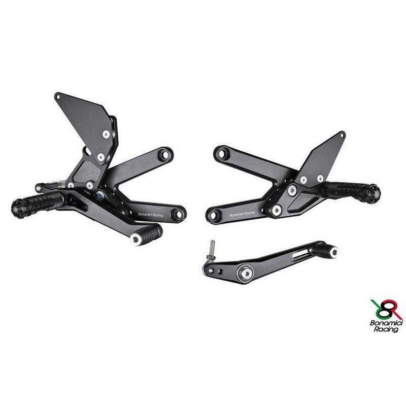 PEDANE BONAMICI RACING per TRIUMPH STREET TRIPLE 675 13/16 STRADA E CORSA