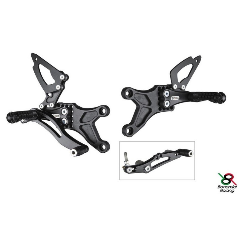 PEDANE BONAMICI RACING per TRIUMPH DAYTONA 675 E STREET TRIPLE 675 06/12 STRADA E CORSA