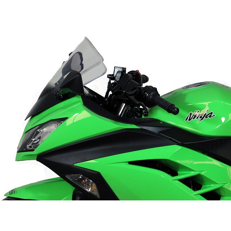 CUPOLINO RACING MRA per KAWASAKI NINJA 300 R 2013/2017 TRASPARENTE rialzato