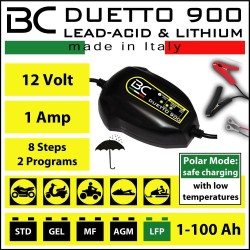 CARICABATTERIE BC BATTERY DUETTO 900 per tutte le batterie anche LiFePO4