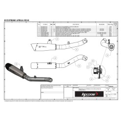 TERMNALE HP CORSE EVOXTREME 310 SATIN APRILIA RSV4 2009-2014