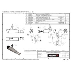 TERMNALE HP CORSE EVOXTREME 310 SATIN DUCATI HYPERMOTARD 821