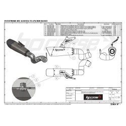 TERMNALE HP CORSE EVOXTREME 310 SATIN MV AGUSTA F3 675-800