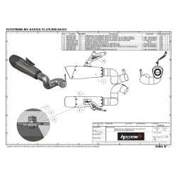 TERMNALE HP CORSE EVOXTREME 310 SATIN MV AGUSTA BRUTALE 675/800