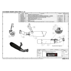 TERMNALE HP CORSE EVOXTREME 310 SATIN TRIUMPH SPEED TRIPLE 2011-2015