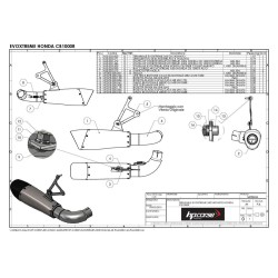 TERMNALE HP CORSE EVOXTREME 260 BLACK HONDA CB 1000 R 2008-2015