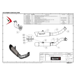 TERMNALE HP CORSE EVOXTREME 310 BLACK KAWASAKIZ 800 E 2013-2015