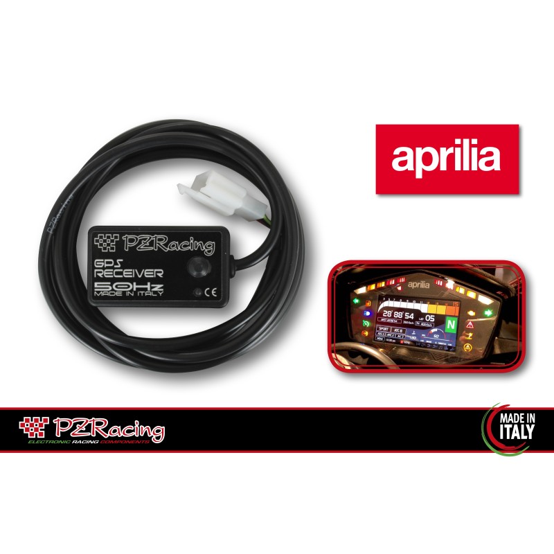 Ricevitore GPS PZRACING A-TRONIC plug and play per Aprilia RSV4 & Tuono V4 2017/18 WIFI