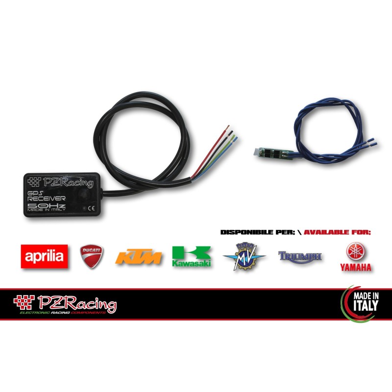 Ricevitore GPS PZRACING LAP TRONIC per Aprilia, Ducati, KTM, Kawasaki, Honda, Suzuki, Triumph & Yamaha wifi